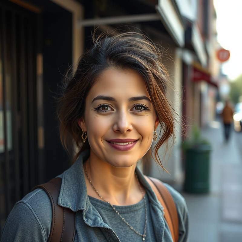 Portrait of Emily Rodriguez, a street photography instructor.